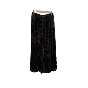 Farm Rio‎ for Anthropologie Star Print Velvet Wide Leg Pants Size L Whimsigoth